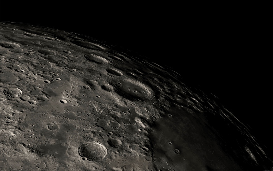 Download Moon Craters wallpaper