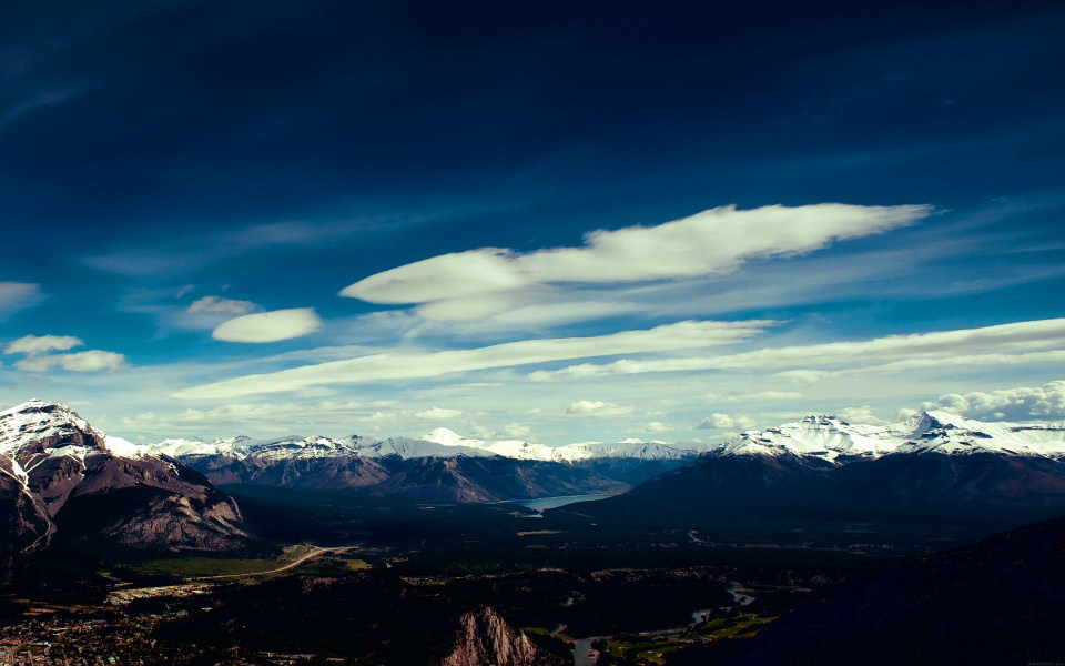 Download Mountain Top View Sky wallpaper