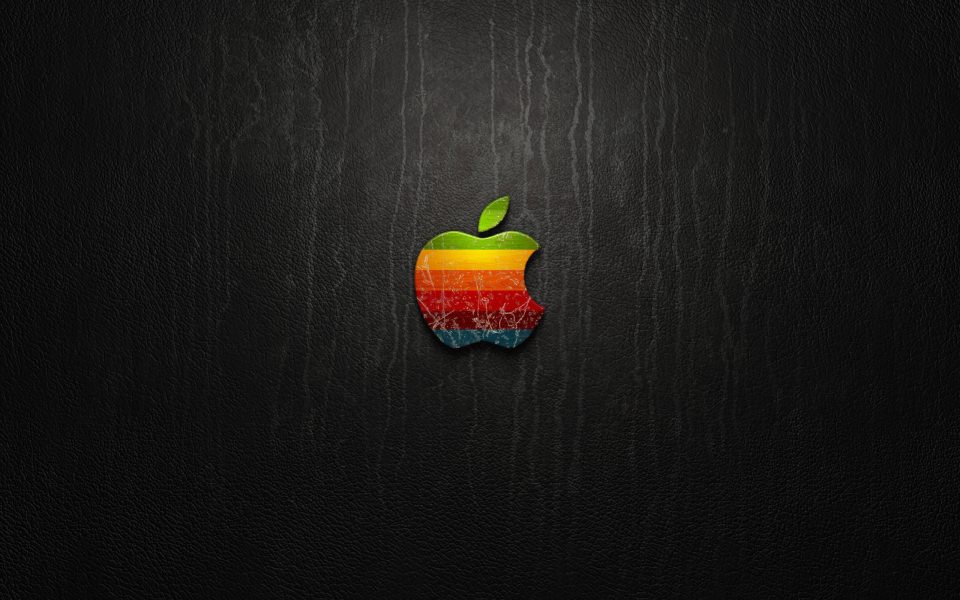 Download Multicoloured Apple Logo wallpaper