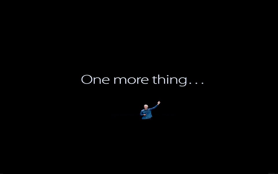 Download One More Thing... wallpaper