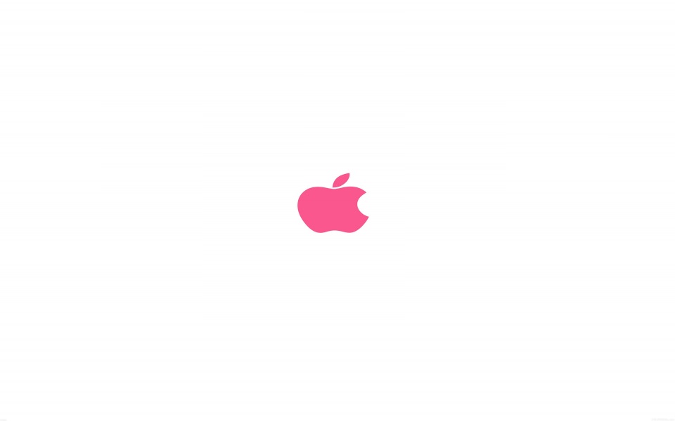 Download Pink Apple Logo Design wallpaper