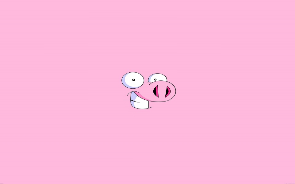 Download Pink Smiling Pig wallpaper
