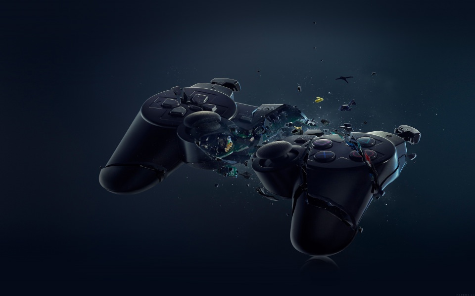 Download PS3 Controller Explosion wallpaper