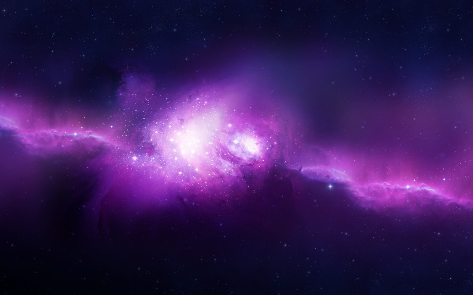 Download Purple Lights In Space wallpaper