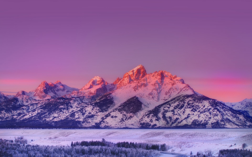 Download Purple Mountain and Sky wallpaper