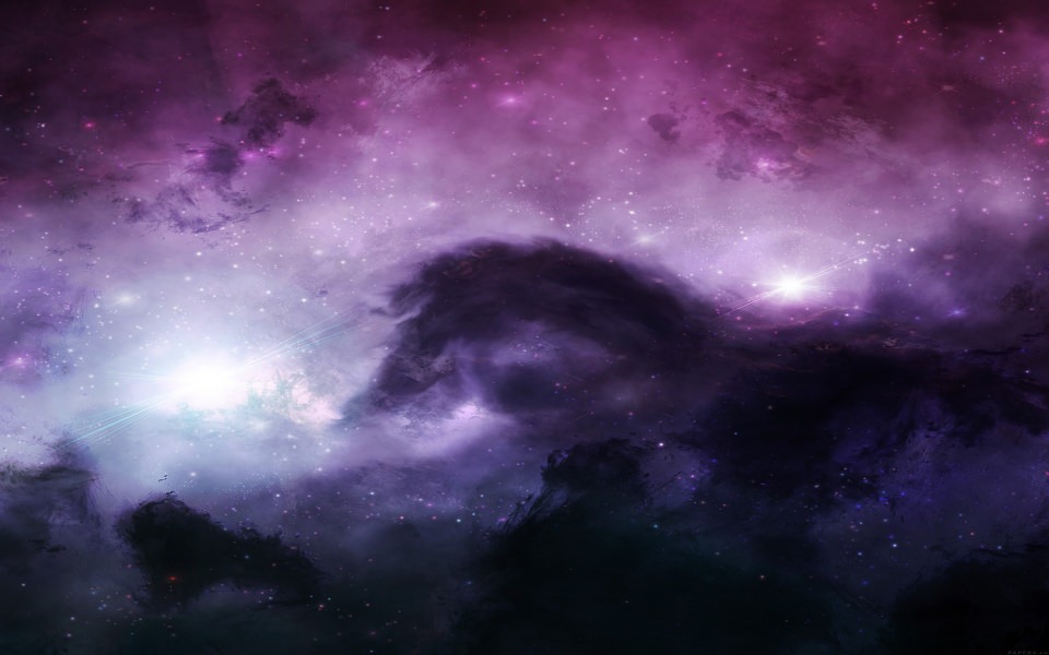 Download Purple Stars Smoke Space wallpaper