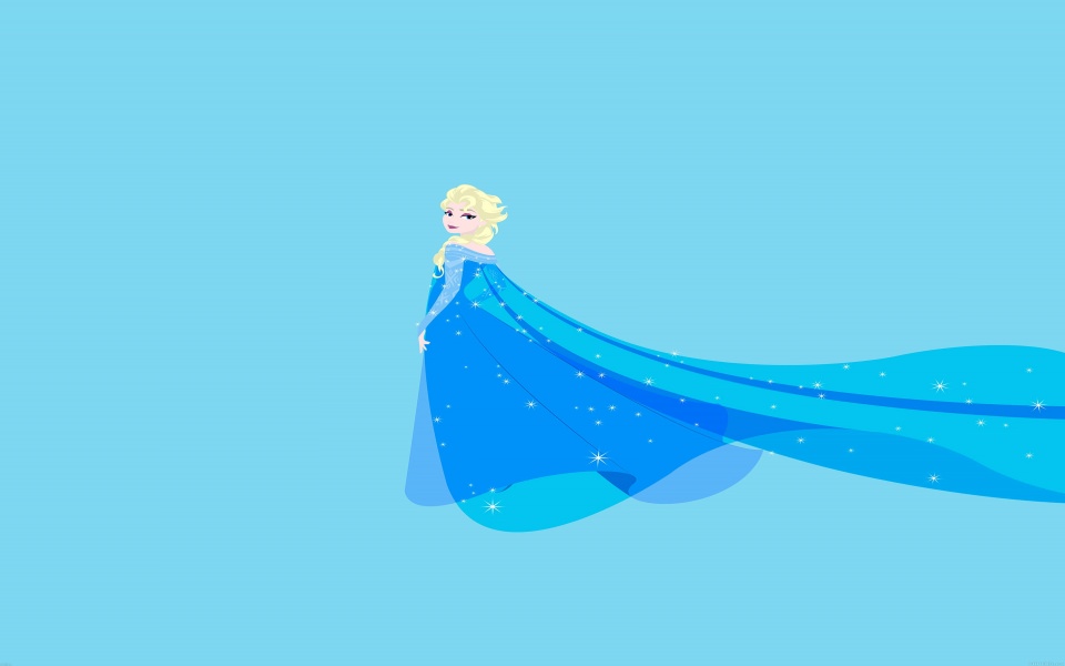 Download Queen Elsa Illustrated Fan Art wallpaper