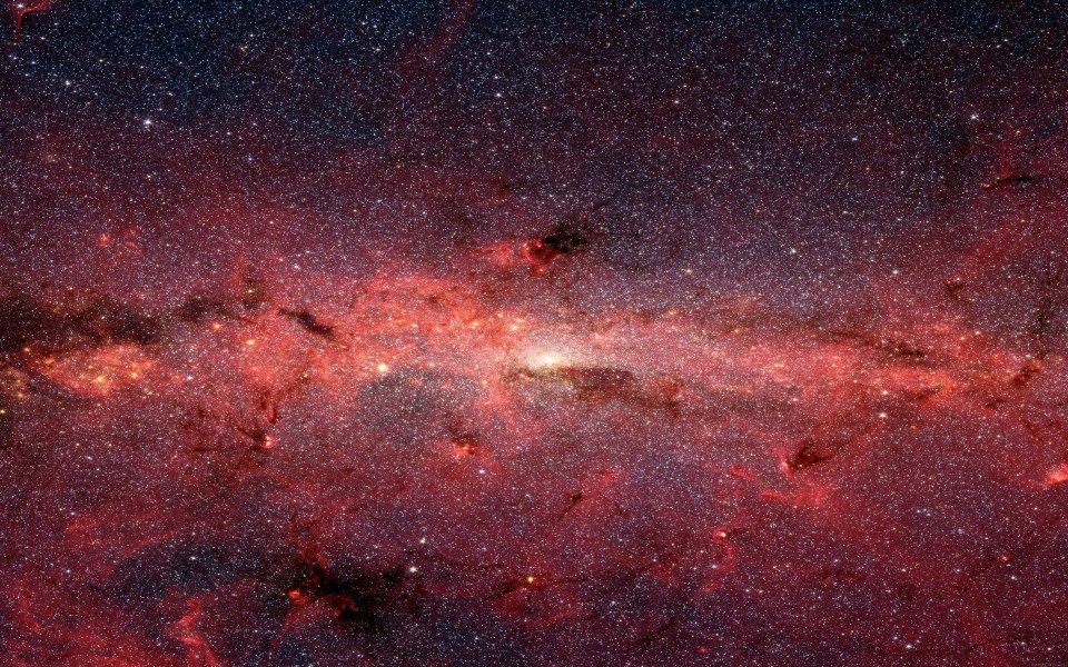 Download Red Starry Space wallpaper