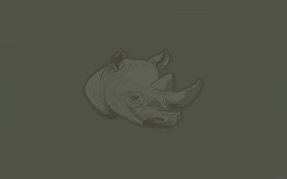 Download Rhino Illustration wallpaper