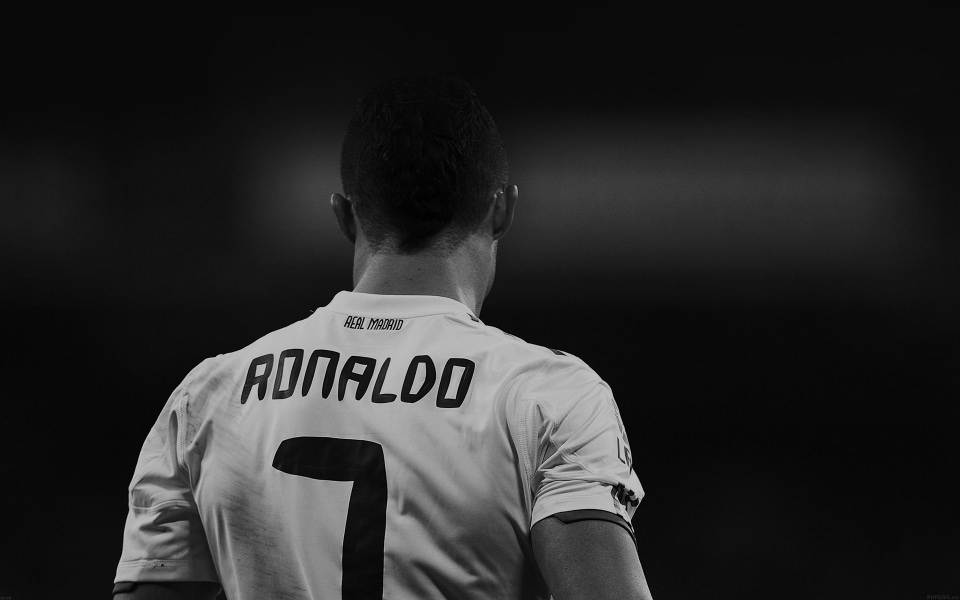 Download Ronaldo Black And White 7 wallpaper