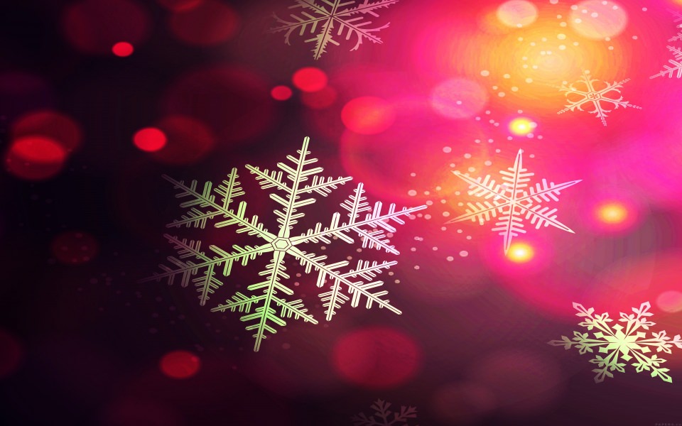 Download Snowflakes On Purple Christmas wallpaper