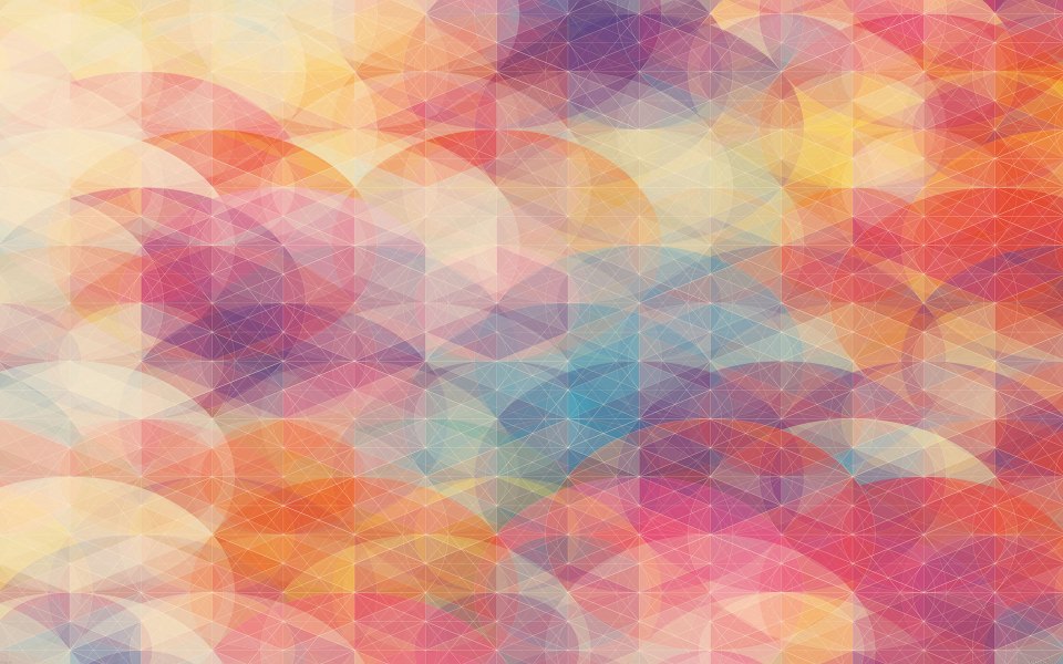 Download Soft Circular Multicolored Pattern wallpaper