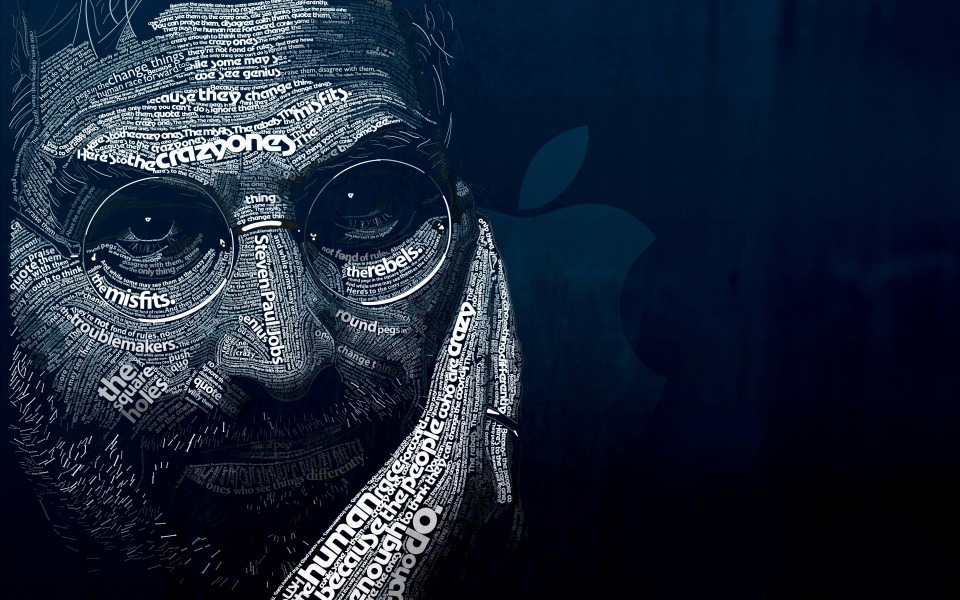 Download Steve Jobs Typography wallpaper