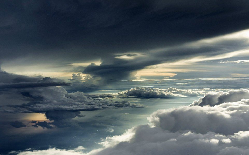 Download Storm Grey Clouds wallpaper