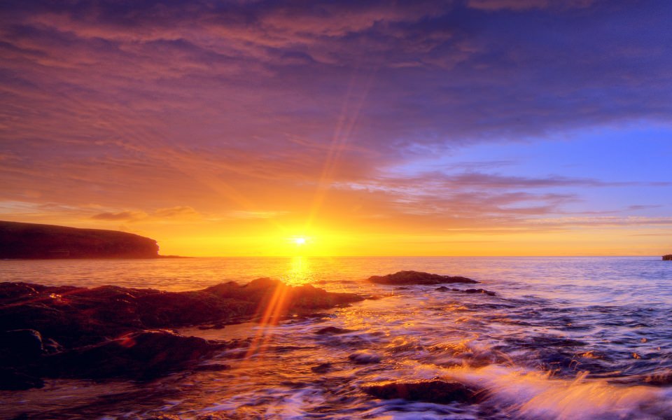 Download Sunset Over Sea View wallpaper