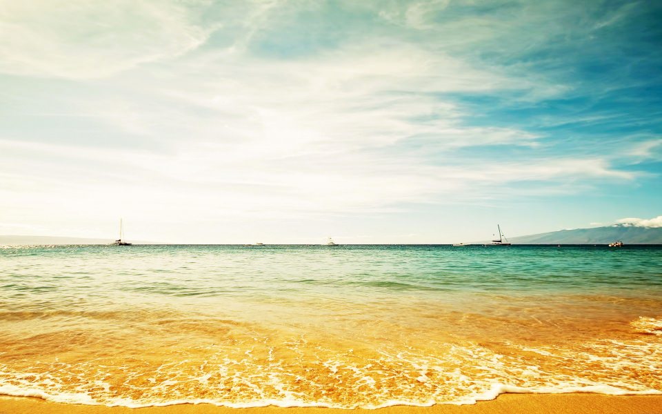 Download Turquoise Sea Yellow Beaches wallpaper