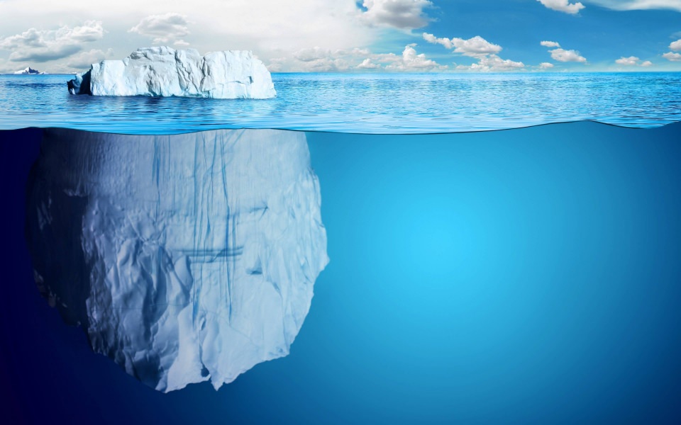 Download Under Water Iceberg wallpaper