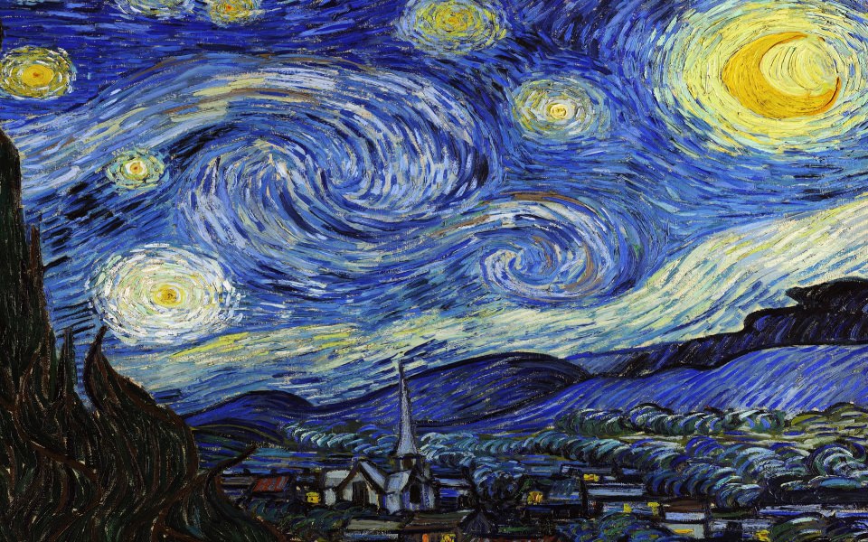 Download Vincent Van Gogh Starry Night wallpaper
