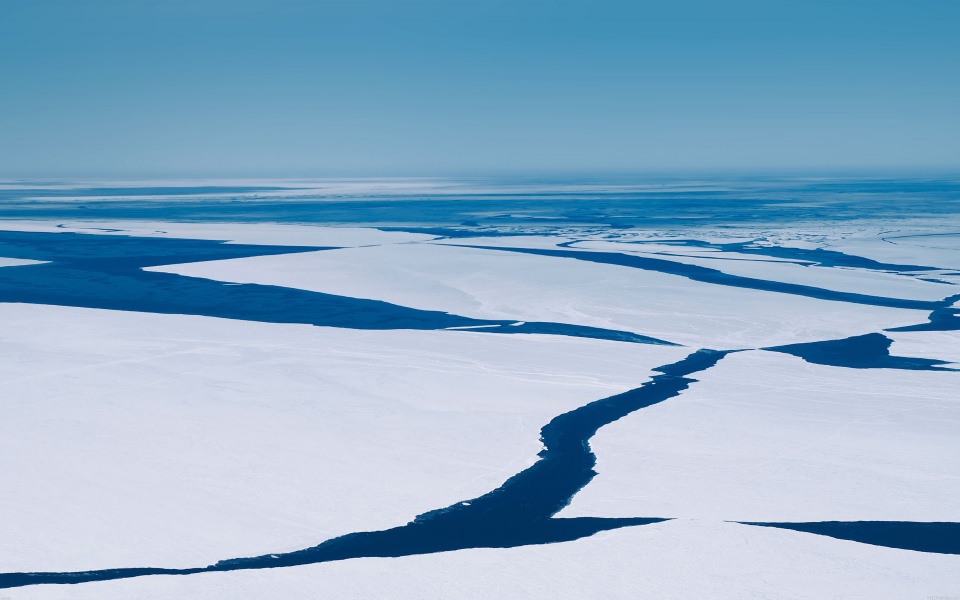Download Water Ice River wallpaper