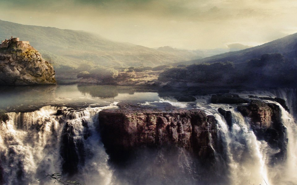Download Waterfall View wallpaper