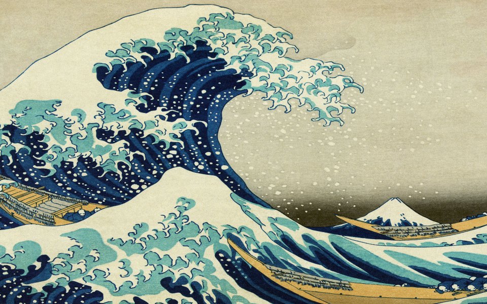 Download Waves Illustration Wallpaper - GetWalls.io