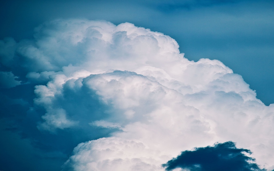 Download White Clouds In Blue Sky wallpaper