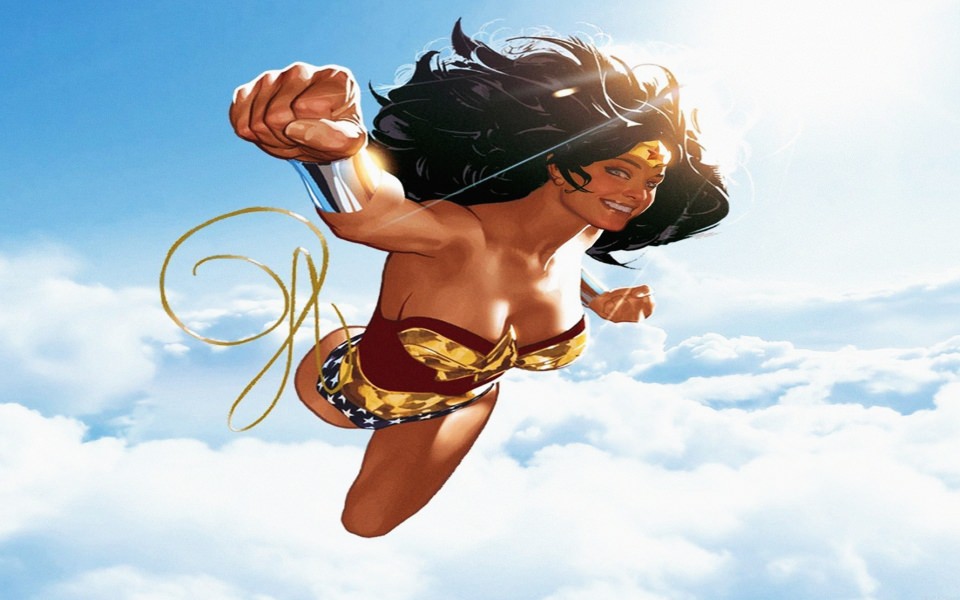 Download Wonder Woman Flying wallpaper