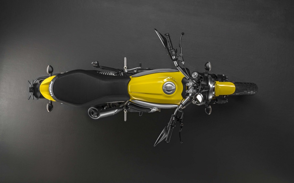 Download Yellow Ducatti Scrambler wallpaper