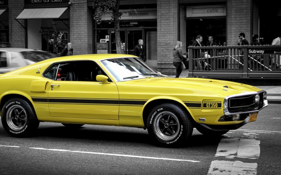 Download 1969 Ford Mustang GT350 wallpaper