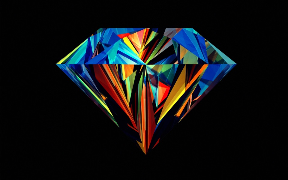 Download Colourful Diamond wallpaper
