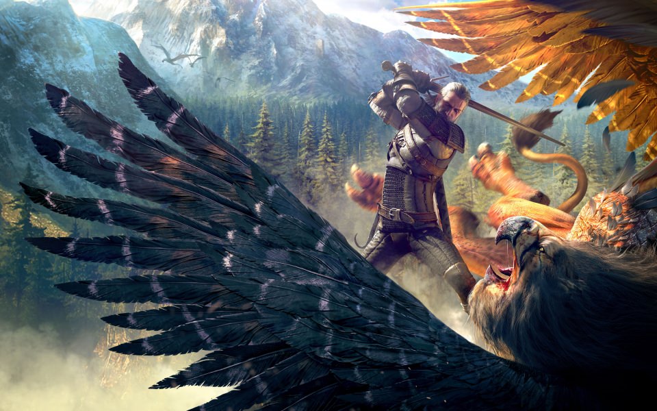 Download The Witcher 3 Wild Hunt Geralt Griffin 8K Games wallpaper