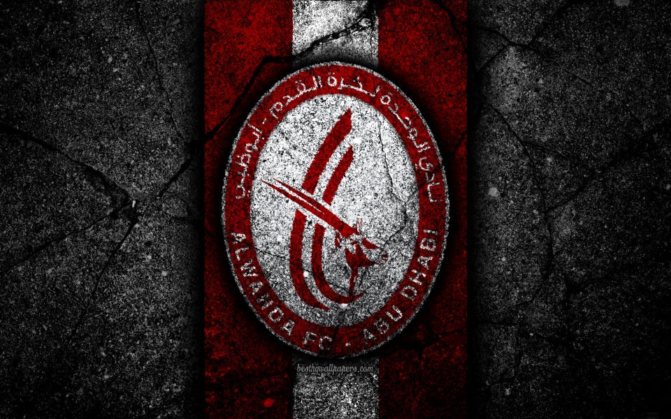 Download 4k Al Wahda FC emblem UAE wallpaper