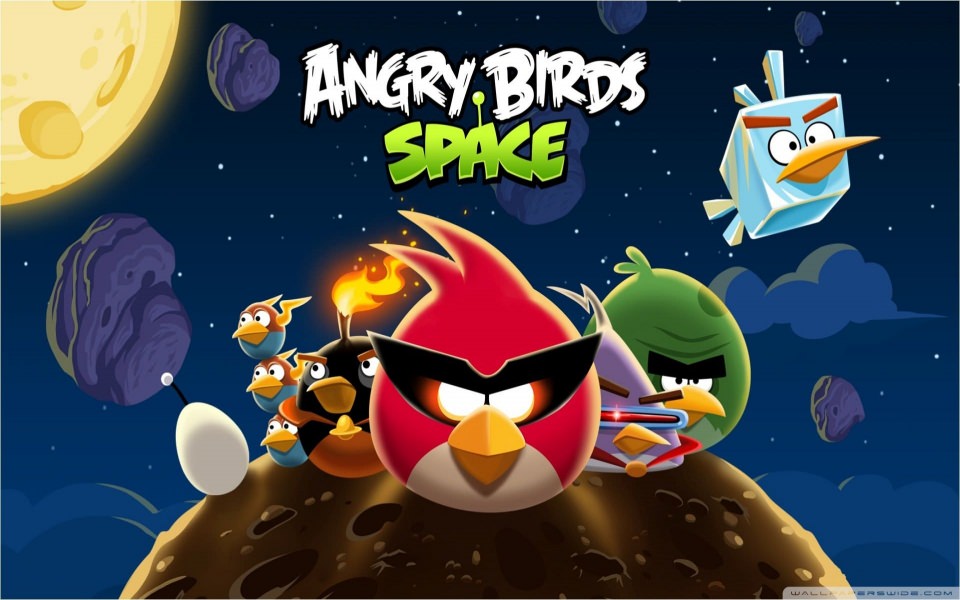 Download Angry Birds Space HD wallpaper
