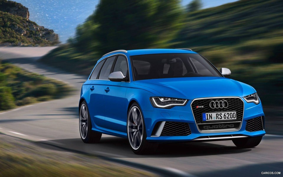 Download Audi RS6 Blue wallpaper