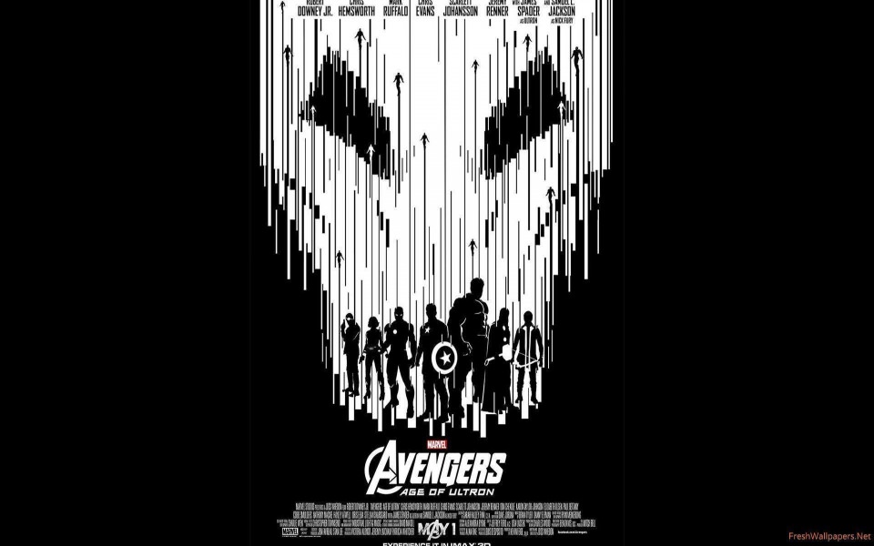 Download Avengers Age of Ultron Black and White IMAX wallpaper