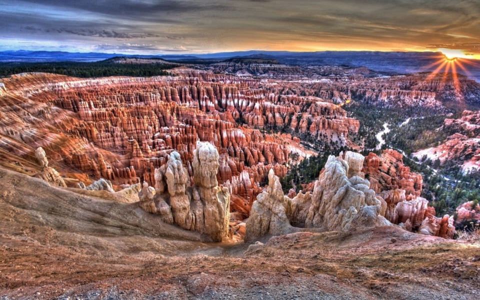 Download Bryce Canyon Utah clouds landscapes wallpaper