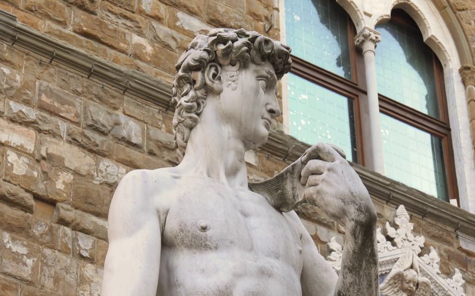 Download Copy Of Michelangelo David Statue In Florence wallpaper
