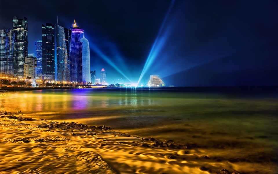 Download Doha Qatar Skyline Wallpapers wallpaper
