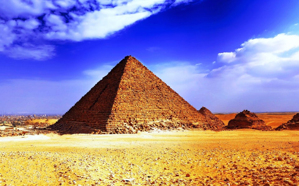 Download Egypt pyramids Great Pyramid of Giza wallpaper