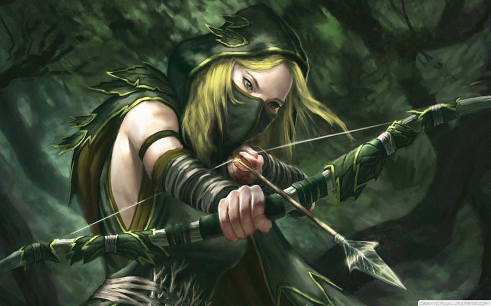 Download Fantasy Art Artwork Green Arrow wallpaper