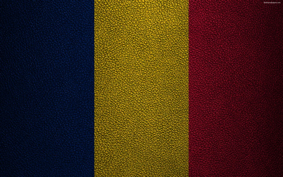 Download Flag of Chad Africa 4k wallpaper