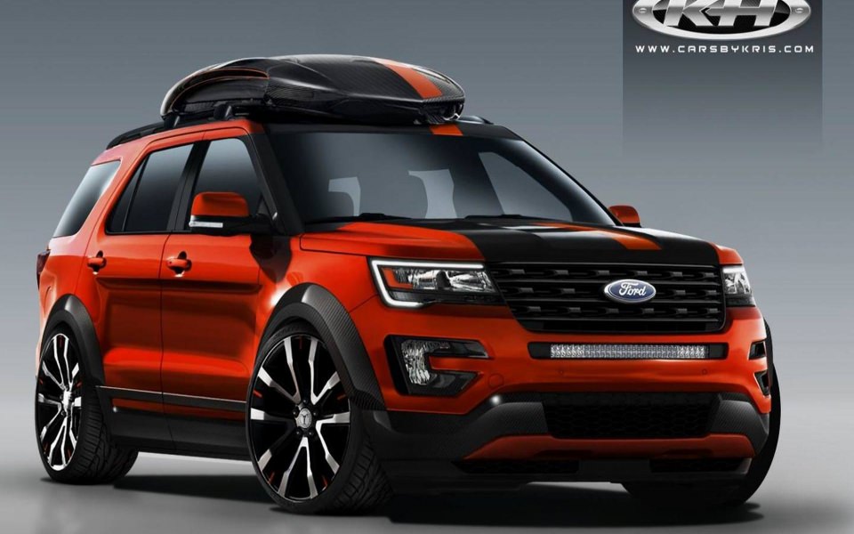 Download Ford teases four modified Explorers for SEMA wallpaper