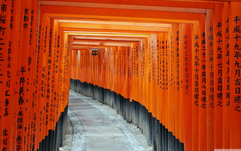 Download Fushimi Inari Taisha Kyoto Japan 4K wallpaper