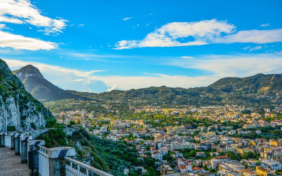 Download Italy Amalfi Landscape Buildings wallpaper