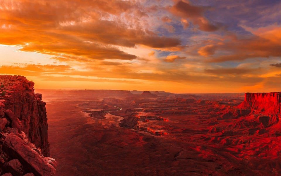 Download landscape Nature Sunset Utah wallpaper