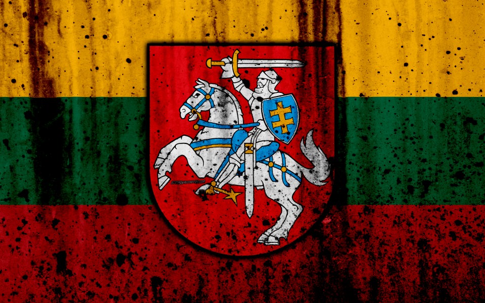 Download Lithuanian flag 4k wallpaper