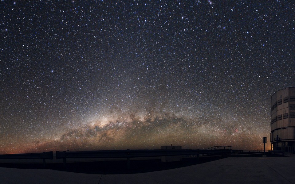Download Milky Way Over the Desert Space Wallpapers wallpaper