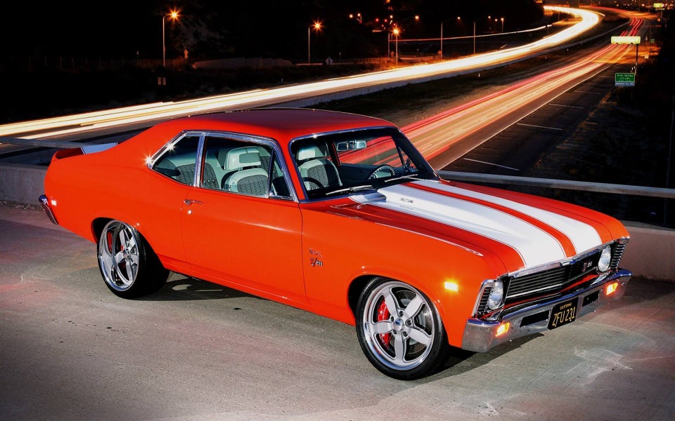 Download Muscle cars widescreen chevy wallpaper