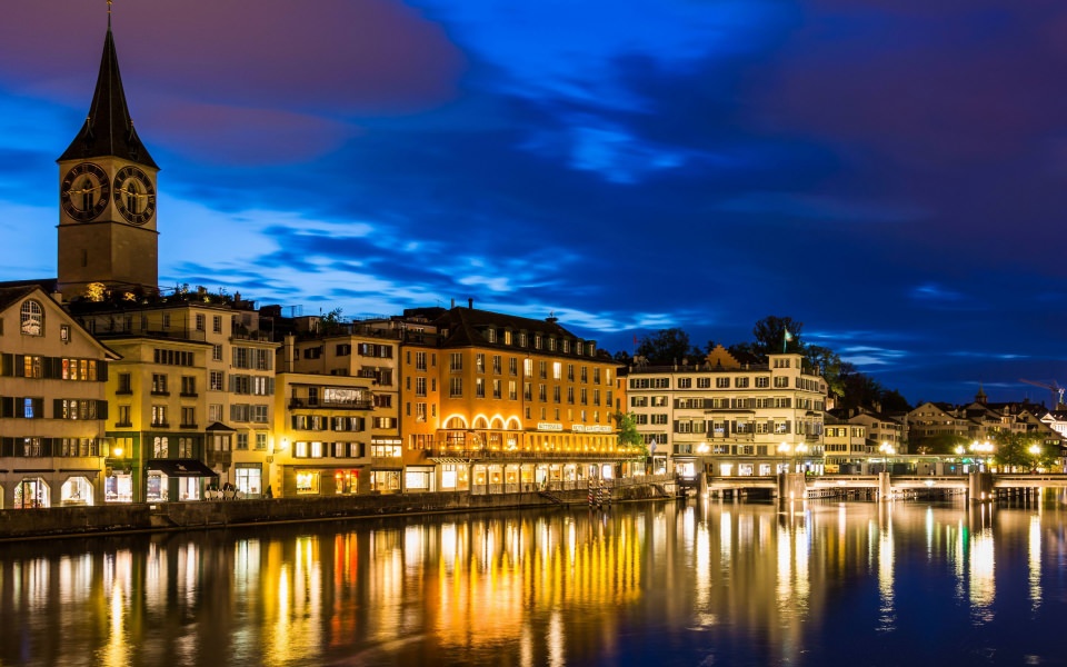 Download Pictures Zurich Switzerland Sky Rivers wallpaper