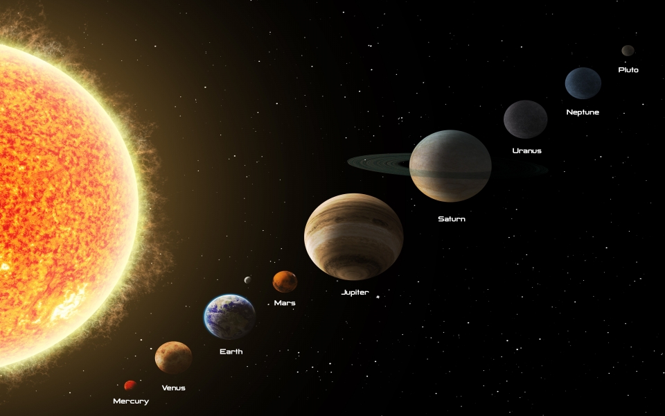 Download planet Earth Sun atmosphere Mars Jupiter Saturn wallpaper